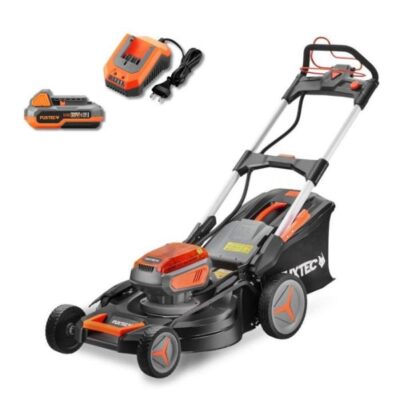 40V (2x20V) Akku-Rasenmäher mit Radantrieb – FUXTEC FX-E2RM51 – 51cm Mulchfunktion, Seitenauswurf, 2 x 4Ah Li-Ion-Akkus